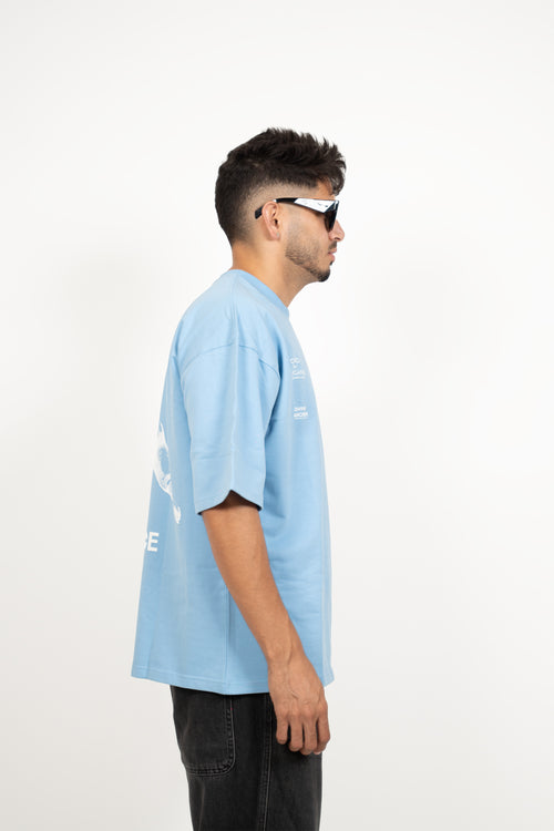 THE CUPID OVERSIZED TSHIRT | SKY BLUE